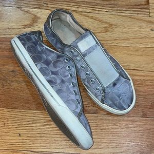 Coach Gray Slip-On Sneakers